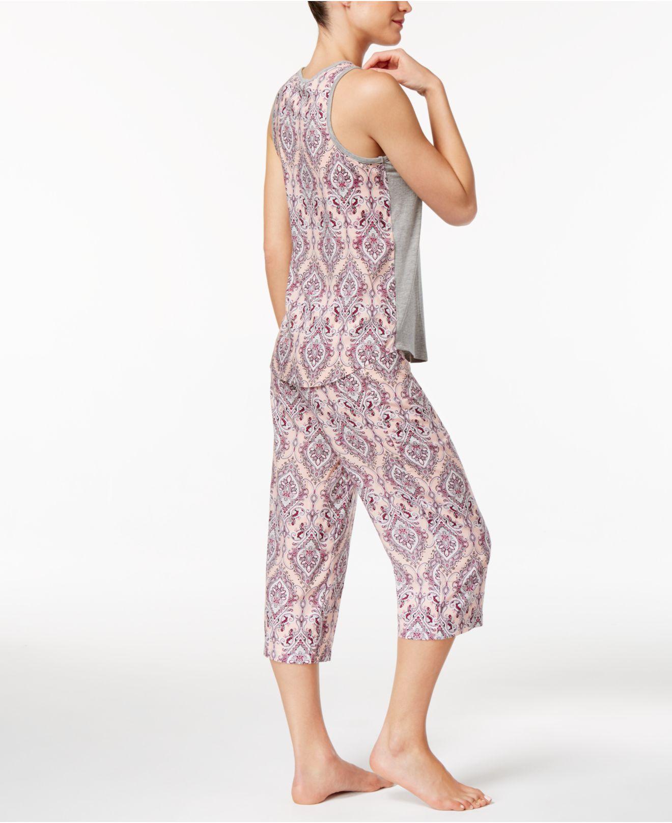 Lyst Alfani Tank Top And Capri Pants Pajama Set